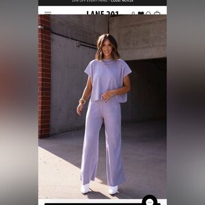 Lavender Women's Two-Piece Set